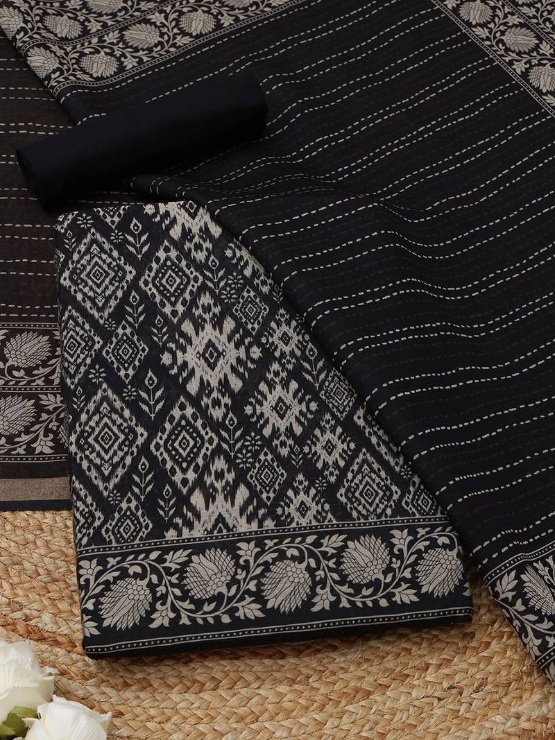 printed unstitched dress material