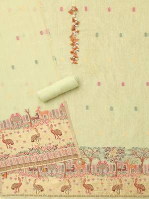 printed unstitched dress material 2