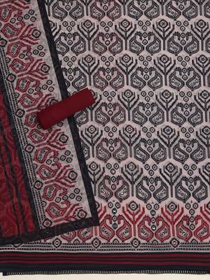 printed linen unstitched dress material 1