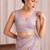 Lavender embroidered tissue designer saree