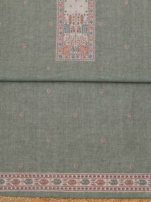 printed linen unstitched dress material 4