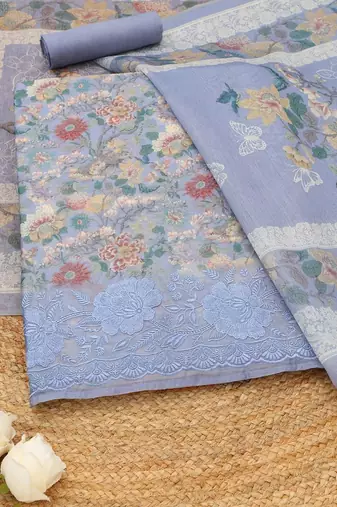 printed unstitched dress material