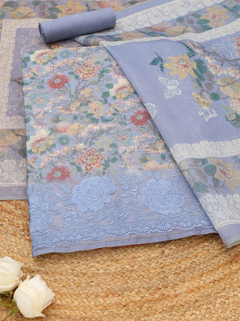 printed unstitched dress material
