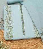 printed linen unstitched dress material