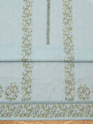 printed linen unstitched dress material 2