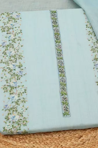 printed linen unstitched dress material