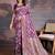 Purple woven design banarasi saree with blouse piece