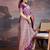 Purple woven design banarasi saree with blouse piece