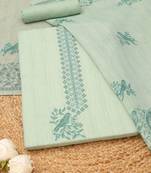printed linen unstitched dress material