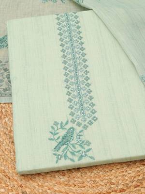 printed linen unstitched dress material 4