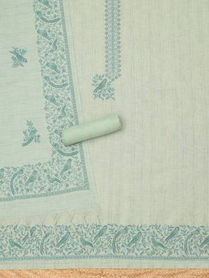 printed linen unstitched dress material 5