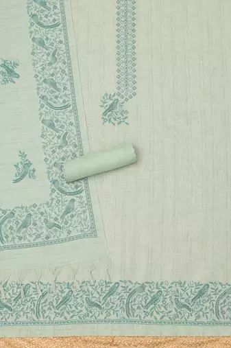 printed linen unstitched dress material