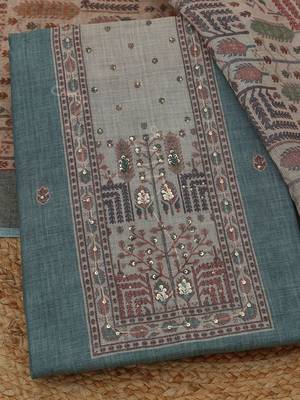 printed unstitched dress material 1