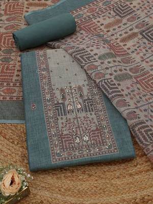 printed unstitched dress material 5