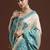 Beige woven design saree with blouse