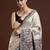 Beige woven design saree with blouse