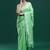 Green woven design muga sarees with blouse piece