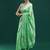 Green woven design muga sarees with blouse piece