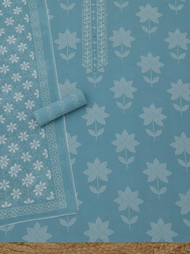 printed unstitched dress material