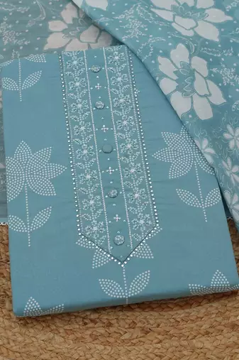 printed unstitched dress material