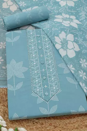 printed unstitched dress material
