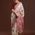 Beige woven design saree with blouse