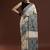 Beige woven design saree with blouse