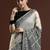Beige woven design saree with blouse