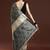 Beige woven design saree with blouse