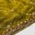 Olive floral embroidered satin saree