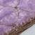 Lavender floral embroidered sequinned satin saree