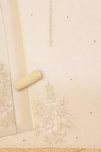 printed linen unstitched dress material