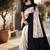 Off white floral silk blend saree