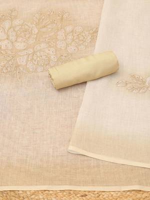 printed linen unstitched dress material 5