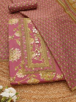 printed unstitched dress material 1