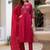 Embroidered viscose silk kurta with pant & dupatta set for women