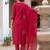 Embroidered viscose silk kurta with pant & dupatta set for women