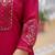 Embroidered viscose silk kurta with pant & dupatta set for women