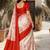 Off white kalamkari silk blend saree