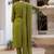 Embroidered viscose silk kurta with pant & dupatta set for women