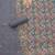 floral printed thread work chanderi unstitched dress material