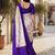 White floral silk blend saree
