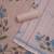 floral printed thread work unstitched dress material