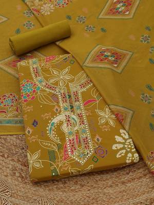 printed unstitched dress material 1