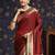 Maroon woven design zari kanjeevaram saree with unstitched blouse
