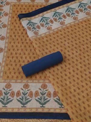 printed linen unstitched dress material 3