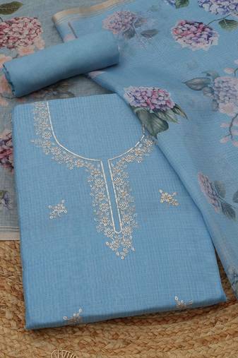 printed unstitched dress material