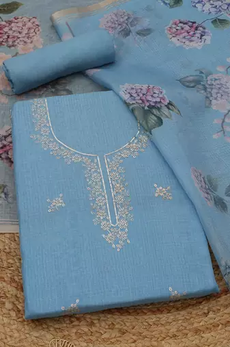 printed unstitched dress material