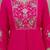 Embroidered viscose silk kurta with pant & dupatta set for women