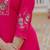 Embroidered viscose silk kurta with pant & dupatta set for women